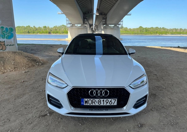 Audi A5 cena 118000 przebieg: 67000, rok produkcji 2018 z Warszawa małe 781